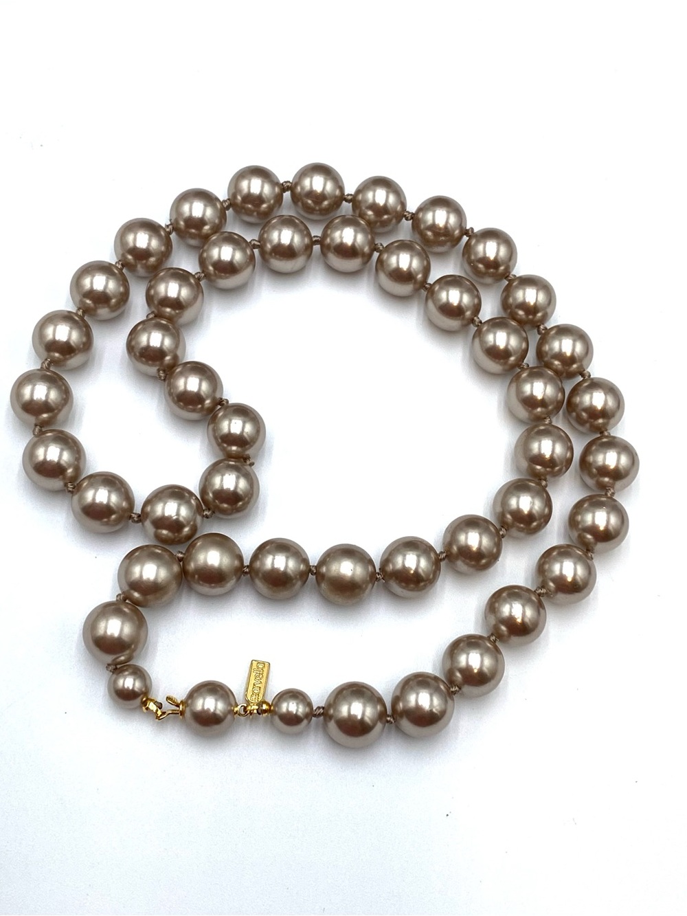 Marvella Necklace Faux Pearls Beaded Classic 24”
